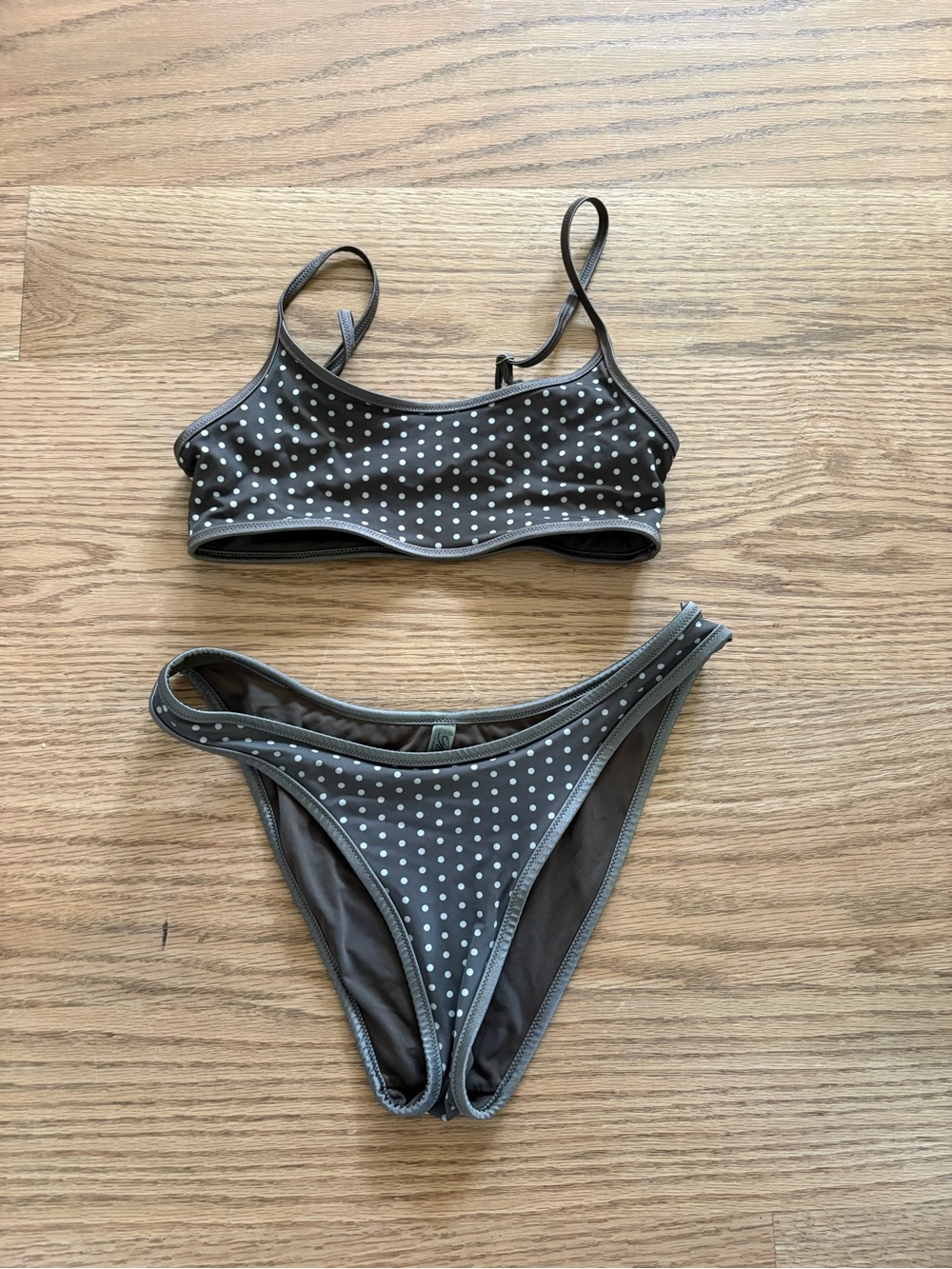 Frankie’s Bikinis Polka Dot Bikini Set